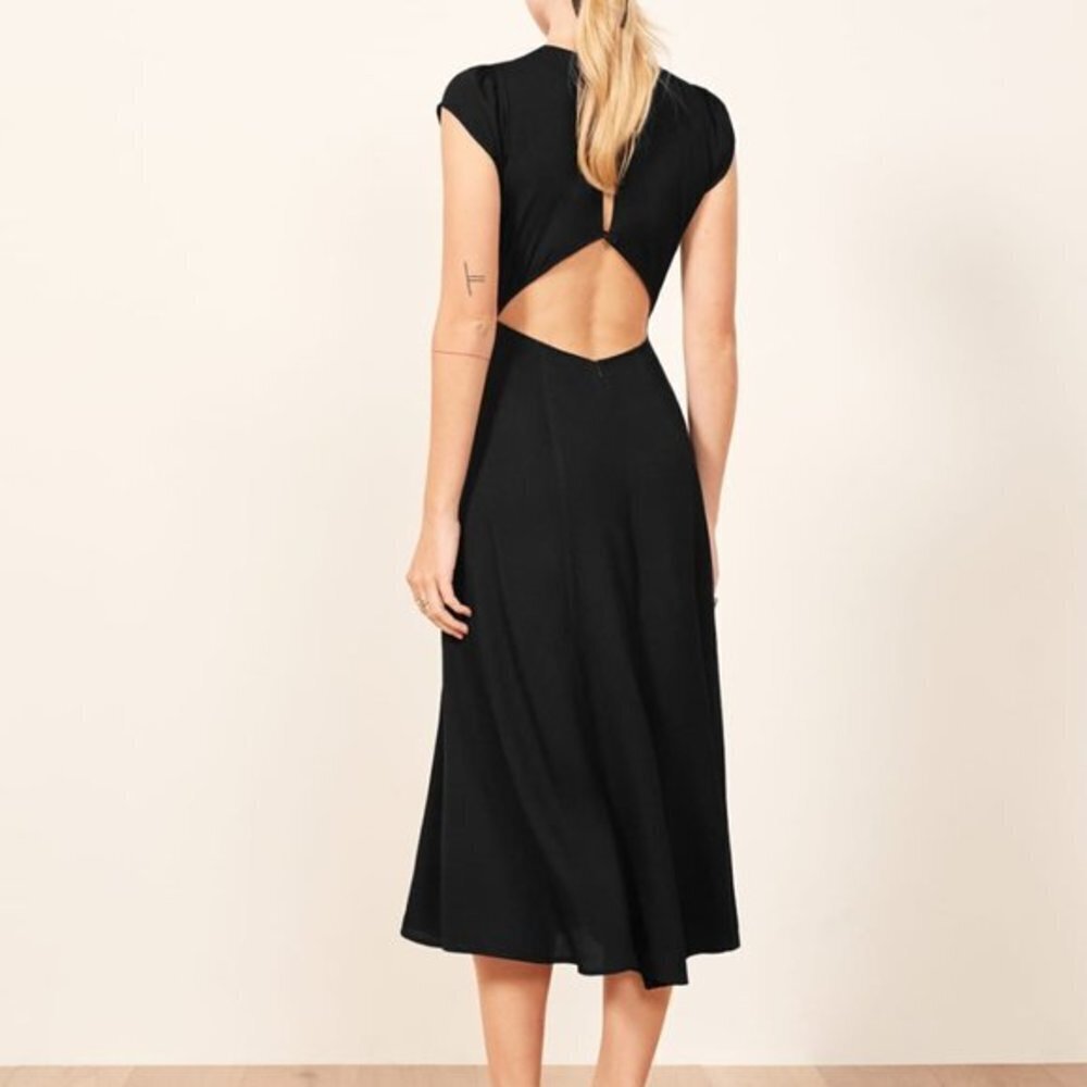🖤New Reformation Gavin Dress in Black - Picture 7 of 7